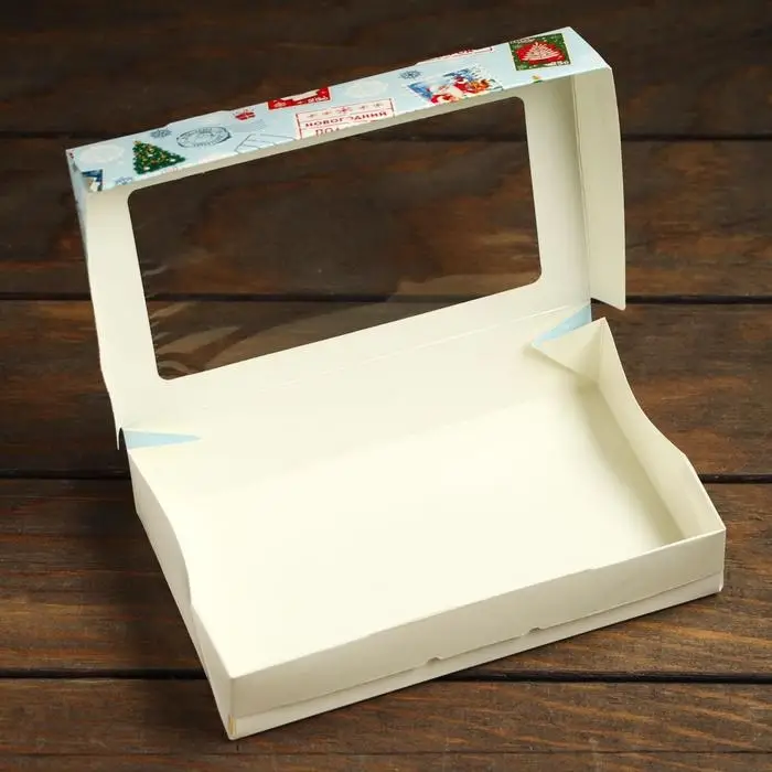 Коробка подарочная складная Коробка подарочная складная "Новогодняя почта", 20 х 12 х 4 см