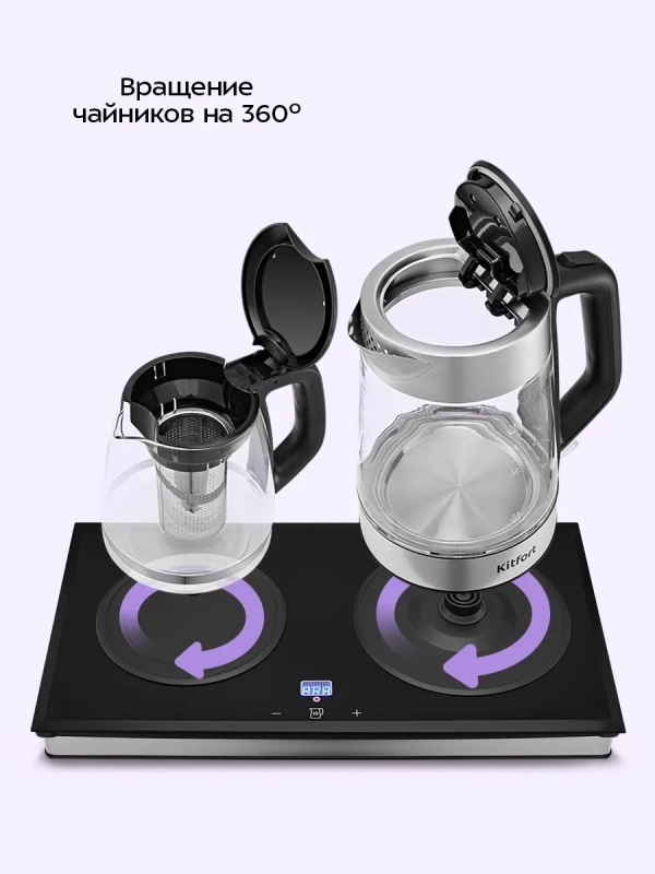 Чайный набор КТ-6776 чайник - 1.8 л Чайный набор КТ-6776 чайник - 1.8 л