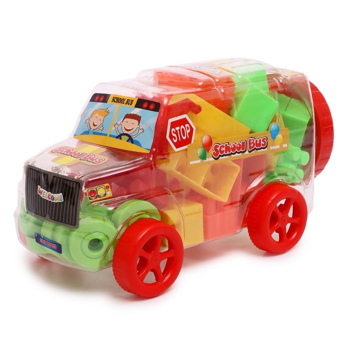 Конструктор-машинка «Веселые приключения», МИКС Конструктор-машинка «Веселые приключения», МИКС