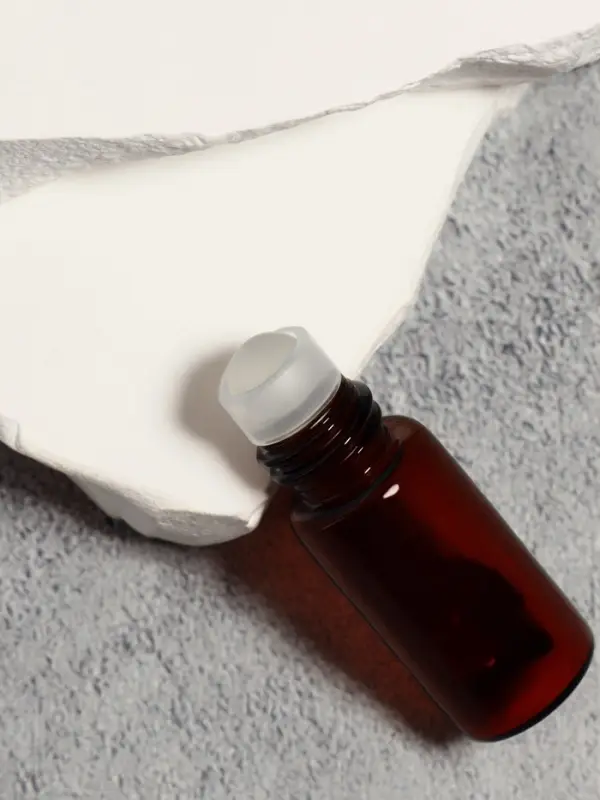 Флакон для парфюма, со стеклянным роликом, 3 мл, коричневый, чёрный Флакон для парфюма, со стеклянным роликом, 3 мл, коричневый, чёрный