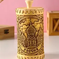 Туес "Россия", D8,5смхH(с хватком)17см, береста Туес "Россия", D8,5смхH(с хватком)17см, береста