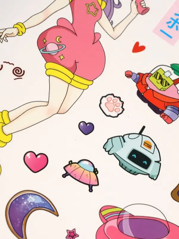 CYBER anime coloring book