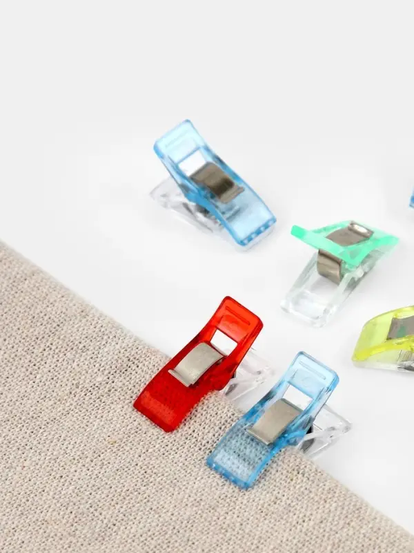 Зажимы для шитья и кроя/прищепки для шитья 1*2,7см (наб 20шт цена за наб) разноцвет