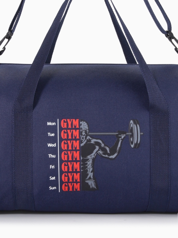 Сумка спортивная мужская, TEXTURA, маленький размер, цвет синий Сумка спортивная мужская, TEXTURA, маленький размер, цвет синий