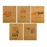 Тетрадь 48 листов, в клетку, "КРАФТ", обложка крафт-картон, блок офсет 65г/м², МИКС Тетрадь 48 листов, в клетку, "КРАФТ", обложка крафт-картон, блок офсет 65г/м², МИКС