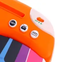 Музыкальное пианино детское ZABIAKA, сенсорное, звуковые и световые эффекты, карточки для обучения