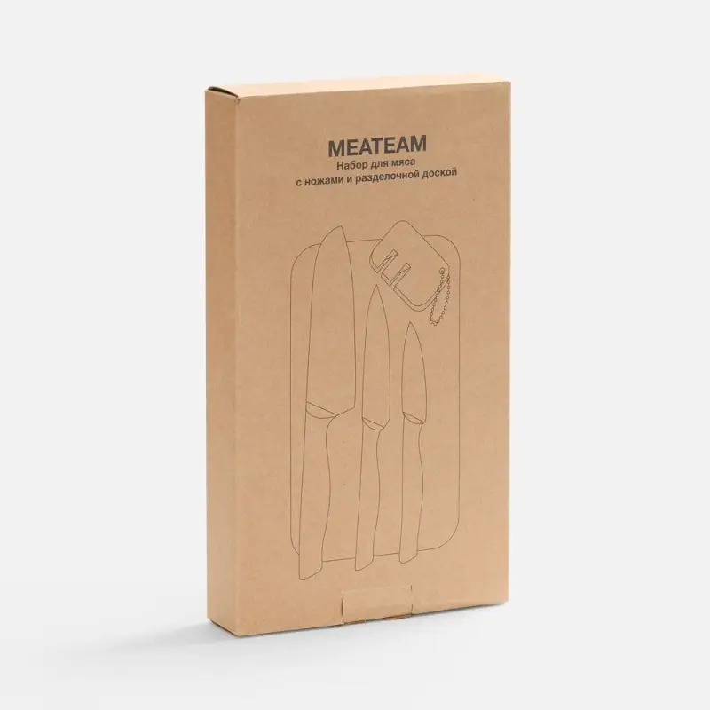 Набор для мяса Meateam с ножами и разделочной доской Набор для мяса Meateam с ножами и разделочной доской