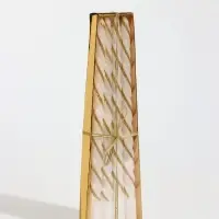 Набор свечей витых, 1.7&times;25 см, 4 шт., полоска, белый с золотом