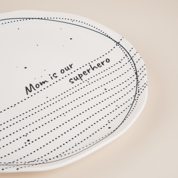 Набор тарелок фарфоровых SL Home «Милый дом», d=21 см, цвет белый Набор тарелок фарфоровых SL Home «Милый дом», d=21 см, цвет белый