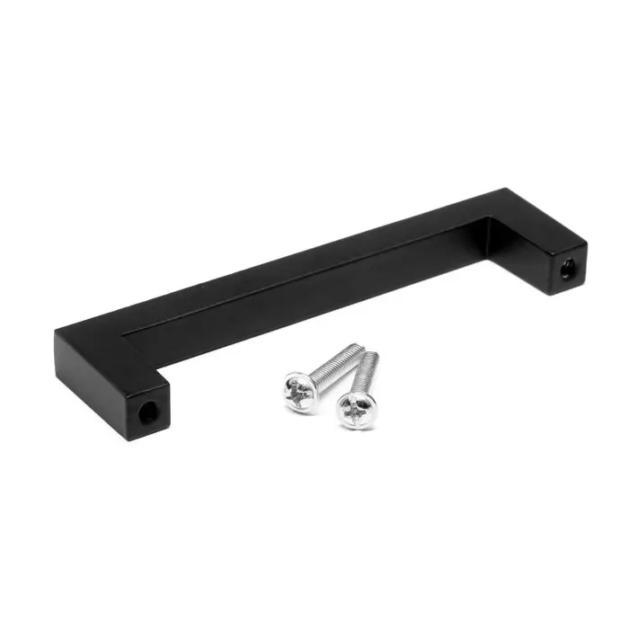 Ручка-скоба CAPPIO SQUARE2 RSC007, алюминий, м/о 96 мм, цвет черный, 4 шт.