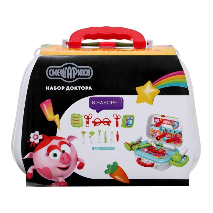 Игровой набор доктора в сумке, Смешарики Игровой набор доктора в сумке, Смешарики