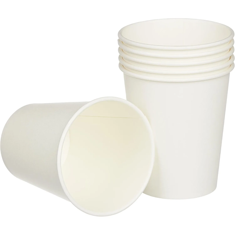 Стакан одноразовый бум однослойный d-70мм 165мл белый 100шт/уп