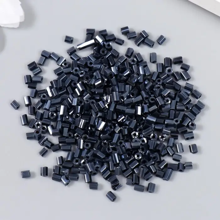 Бисер  Бисер "Zlatka" рубка 10/0, 10 г, №0129 т.серый