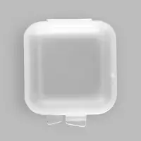 Коробочка для мелочей 3,5*3,5*1,8см (наб 30шт цена за наб) пластик прозрачн