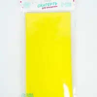 Скатерть одноразовая 137&times;183 см, флуоресцентная, жёлтая