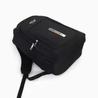 Рюкзак, 2 отдела на молнии, 4 кармана, 37&times;17&times;54 см, чёрный