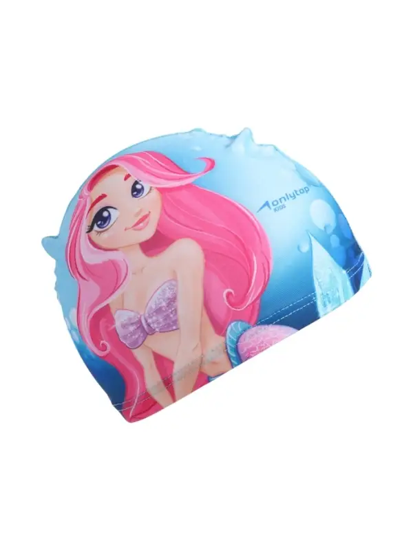 Шапочка для плавания ONLYTOP Swim «Русалка», детская, тканевая, обхват 46-52 см Шапочка для плавания ONLYTOP Swim «Русалка», детская, тканевая, обхват 46-52 см