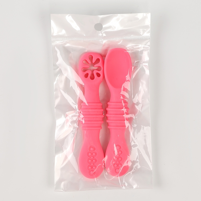 Набор детских столовых приборов, цвет розовый Набор детских столовых приборов, цвет розовый