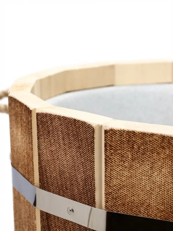 Ведро-запарник для бани и сауны &laquo;Добрыня&raquo;, 20 л, деревянное, пластмассовая вставка