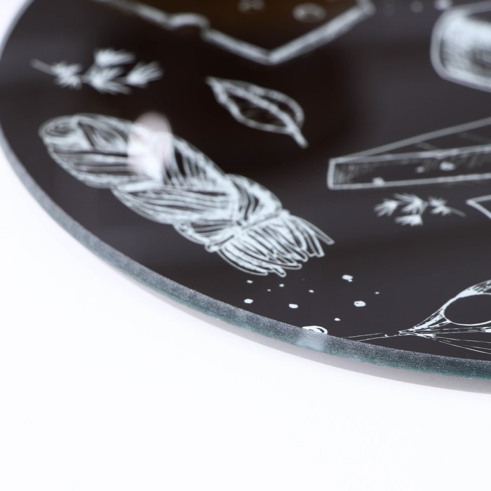 Доска разделочная стеклянная Доляна «Сырное ассорти», d=20 см Доска разделочная стеклянная Доляна «Сырное ассорти», d=20 см