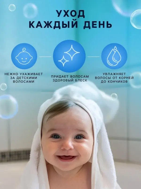 Шампунь и гель для душа детский LULU гипоаллергенно, 300 мл