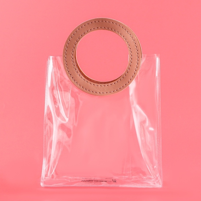 Пакет подарочный из ПВХ, розовый, 17 х 15 х 8 см Пакет подарочный из ПВХ, розовый, 17 х 15 х 8 см