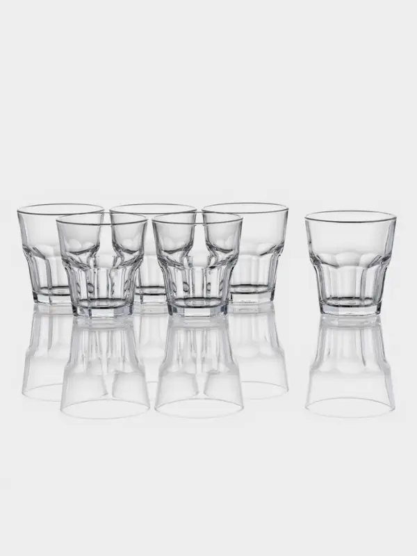 Набор стаканов Paşabah&ccedil;e Casablanca, 265 мл, 6 шт., стекло, прозрачный