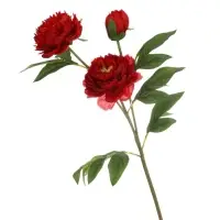 Цветы искусственные &laquo;Пион Беверли люкс&raquo;, h=60 см, красные
