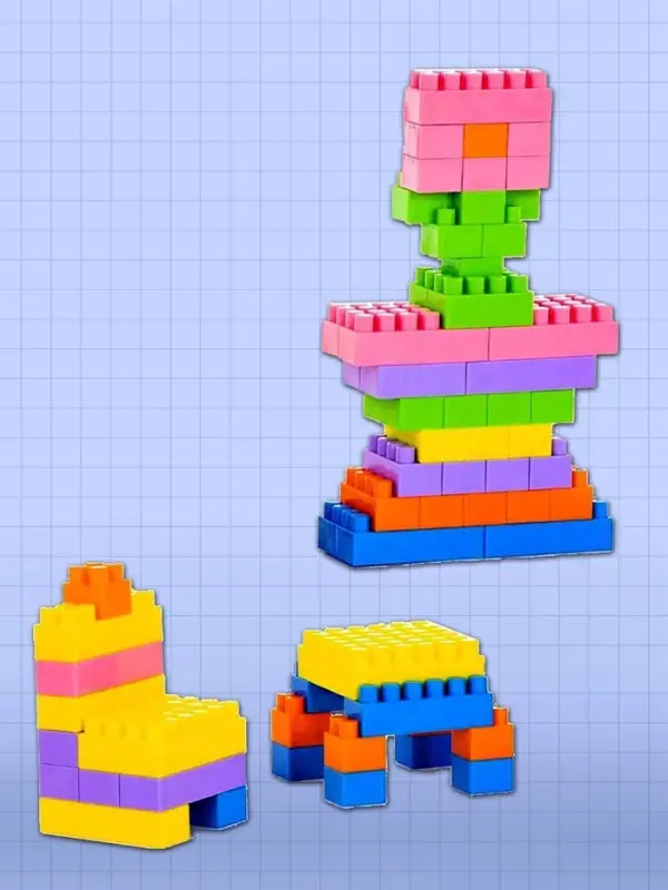 Конструктор средний, 72 элемента, МИКС