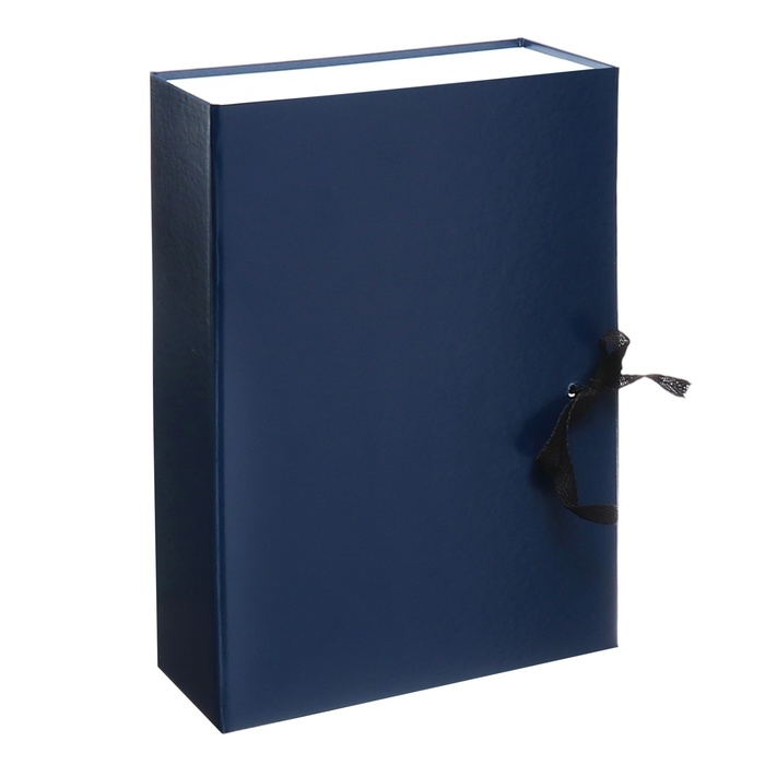 Короб архивный с завязками А4, Calligrata, 100 мм бумвинил, до 800 листов, синий Короб архивный с завязками А4, Calligrata, 100 мм бумвинил, до 800 листов, синий