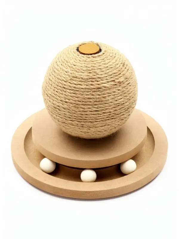 Когтеточка-шар &laquo;Шасси-Шар&raquo;, 20&times;20 см &times; 18.5 см, с игрушкой