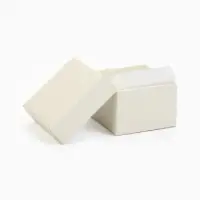 Коробочка подарочная под кольцо, серьги, серьги &laquo;Минимал&raquo;, 5&times;5 см, (полезная часть 4.5&times;4.5 см), белая