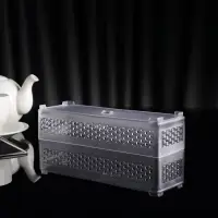 Корзина для мелочей Доляна, пластик, 23,5×7,5×5 см, цвет прозрачный