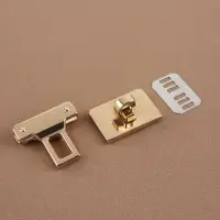 Застёжка для сумки, 3.3×3.3 см, цвет золотой