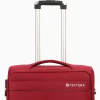 Чемодан на колёсах TEXTURA, с увеличением, кодовый замок, 42&times;26&times;68 см, 24", красный