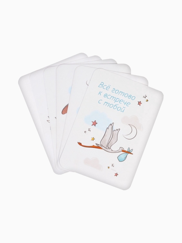 Набор двухсторонних карточек для фотосессий, развивающие чёрно-белые картинки,12×8 см, Дисней