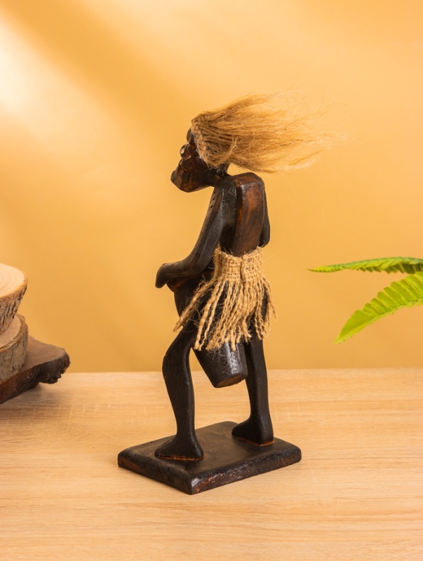 Сувенир Сувенир "Абориген барабанщик" дерево, 8х9х22 см