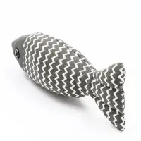 Игрушка для кошек &laquo;Рыба моей мечты&raquo;, 21 см, с кошачьей мятой, серая