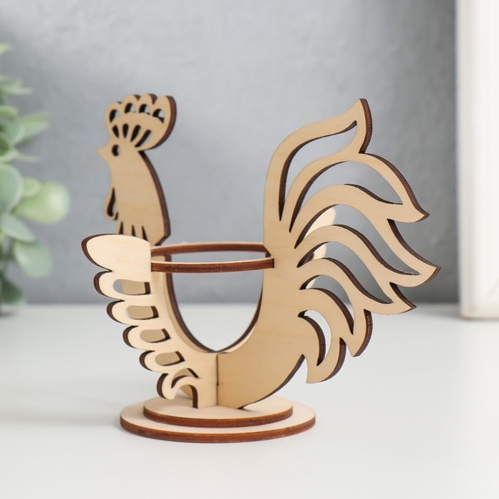 Подставка Пасхальная  Подставка Пасхальная "Петушок" 14,5х10,3х10 см (набор 5 деталей)