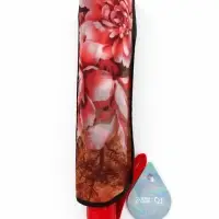 Зонт автоматический Olivia, эпонж, 3 сложения, 8 спиц, R=47/55 см, d=94 см, МИКС