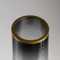 Ваза стекло напольная "Линней" 50х15 см, серый