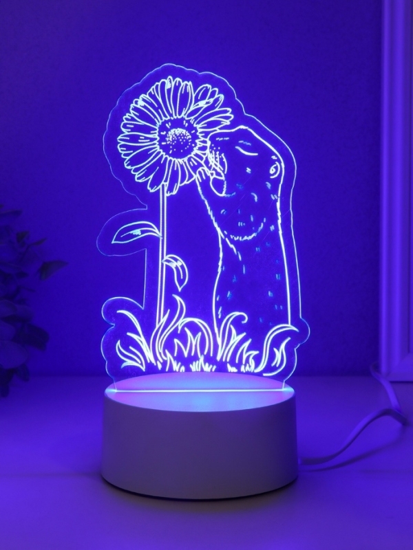 Светильник Светильник "Суслик и ромашка" LED RGB от сети RISALUX 9,5х10,1х17 см