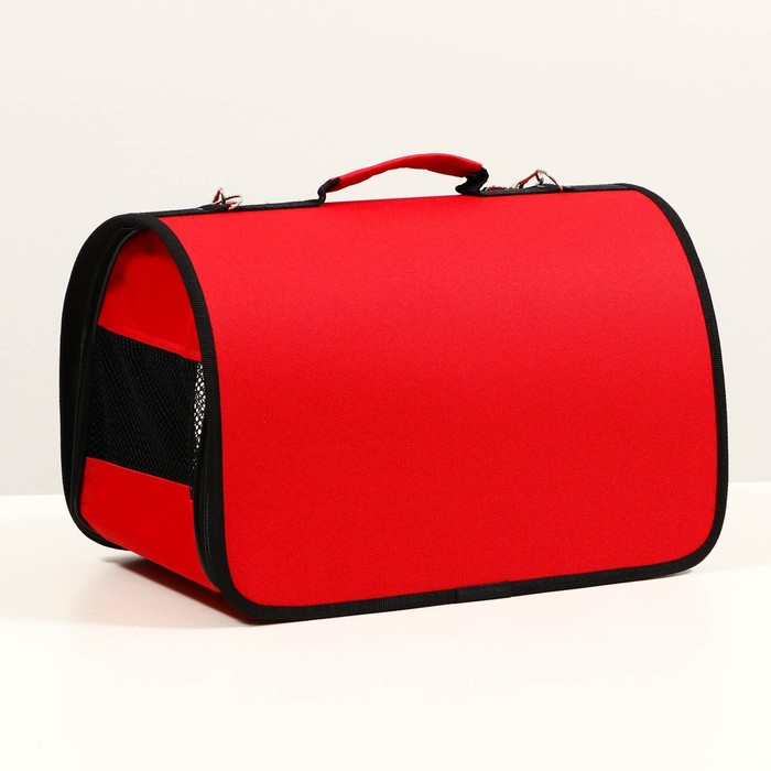 Сумка - переноска для животных, 2 входа, 40 х 25 х 28 см, красная Сумка - переноска для животных, 2 входа, 40 х 25 х 28 см, красная