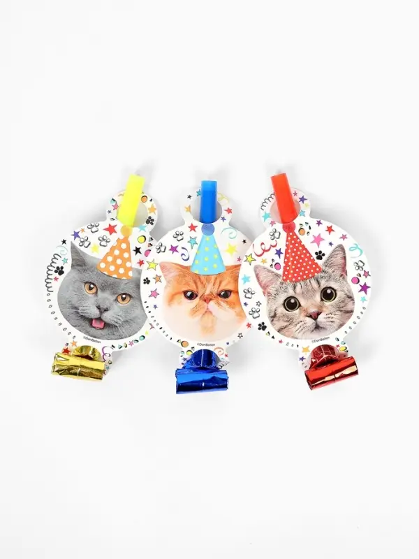 Карнавальные язычки &laquo;Котики&raquo;, 11 см, 6 шт.