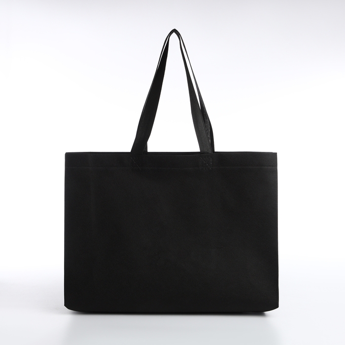 Сумка хозяйственная без застёжки, цвет чёрный Сумка хозяйственная без застёжки, цвет чёрный