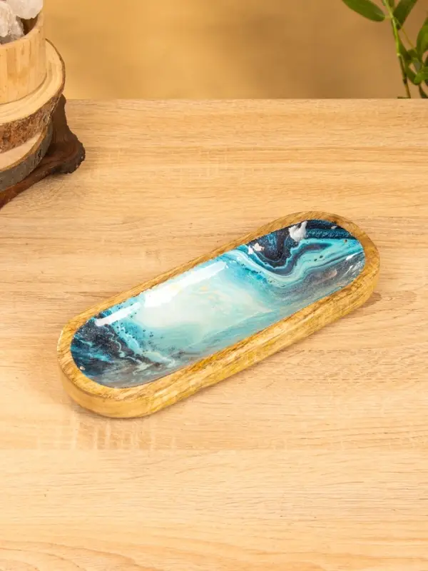 Подставка под благовония Подставка под благовония "Лазурь" 28х10х3 см, манговое дерево