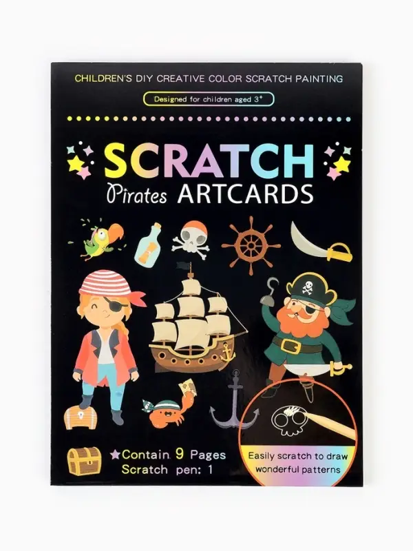 Гравюра блокнот "Пираты", 9 листов, штихель