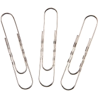 Скрепки Attache никелированные, 78 мм, гофрированные,европодвес, 30 шт/уп