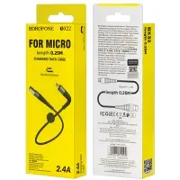 * Кабель BX32 USB Micro USB 0,25M Borofone черный