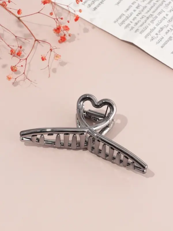 Краб для волос &laquo;Пеги&raquo; сердце, 11.5&times;4 см, микс